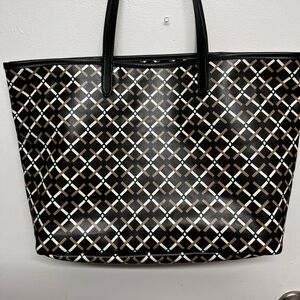 New Look Black and Brown Patterned Tote